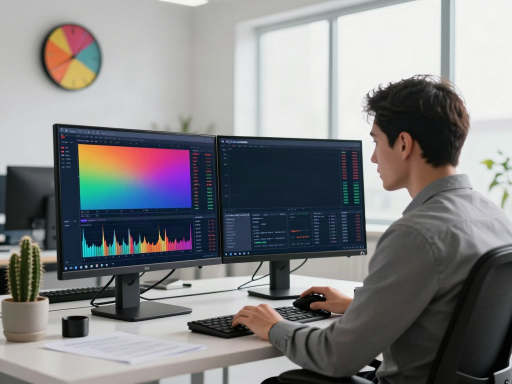 TradingView stock analysis in a modern financial workspace.