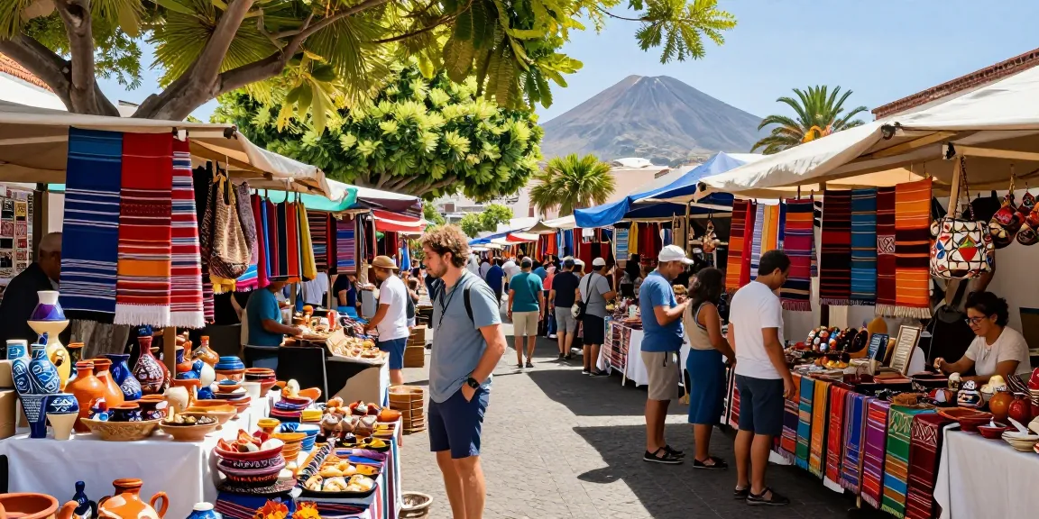 Tenerife travel shop - vibrant marketplace offering unique souvenirs and local crafts