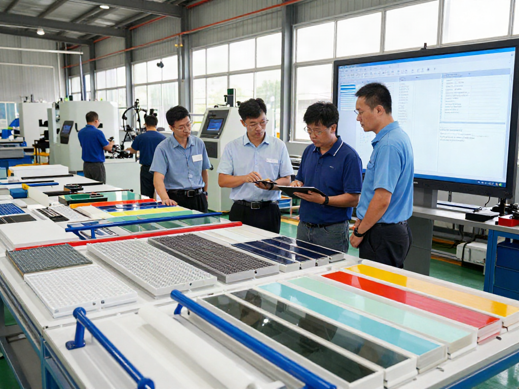 Engineered Composites as a leading GRP Manufacturer showcasing diverse range of Glass Reinforced Plastic products in a modern facility.