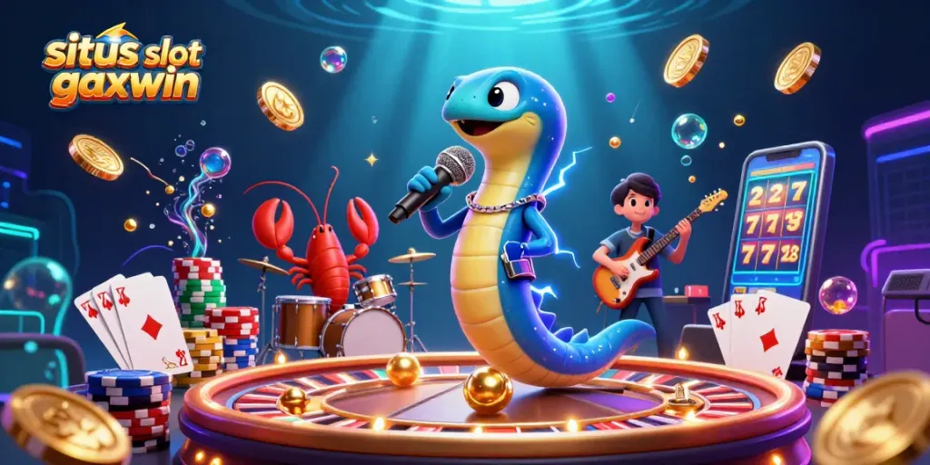 Experience the excitement of situs slot gacor maxwin with vibrant 3D underwater casino illustration.