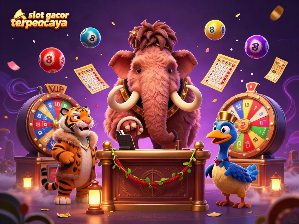 Experience premium gaming at situs slot gacor terpercaya with vibrant characters and dynamic casino elements.