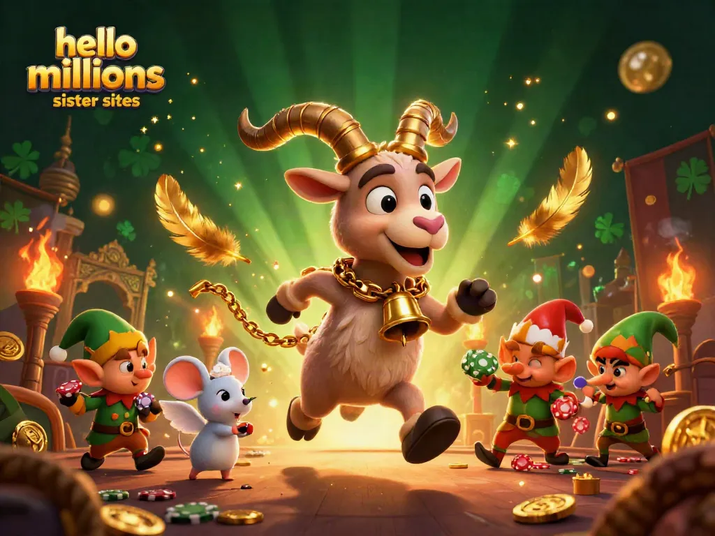 Join the thrilling adventure at hello millions sister sites with festive casino chaos and excitement over poker chips.