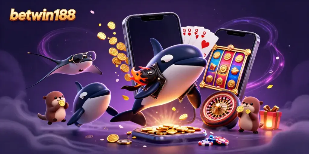 Menangkan jackpot di betwin188 dengan berbagai elemen permainan slot dan koin emas.