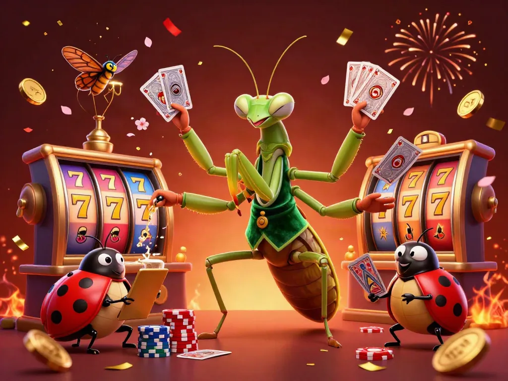 Join the excitement at Đăng Ký TX88 casino with vibrant characters and festive gambling elements.
