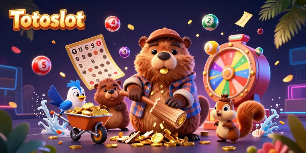 Menangkan banyak hadiah di Totoslot dengan ilustrasi kasino digital yang penuh warna dan dinamis.