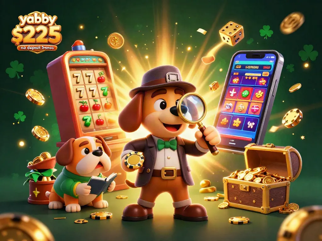 Play exciting games with the yabby casino $225 no deposit bonus iconically captured in 3D illustration.