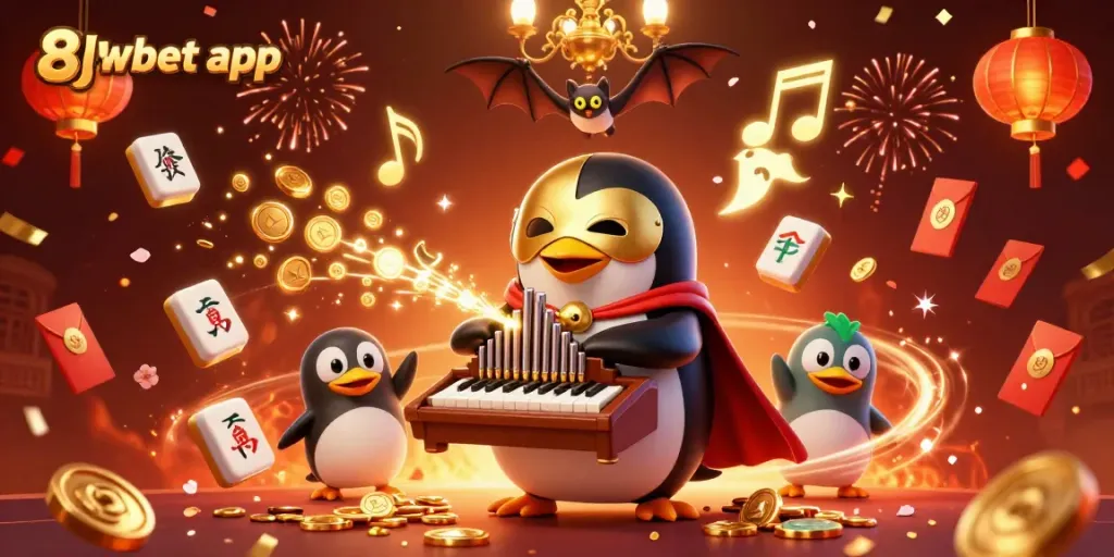 Spin to win with the 8xbet app showcasing gold coins, vibrant lanterns, and festive elements.