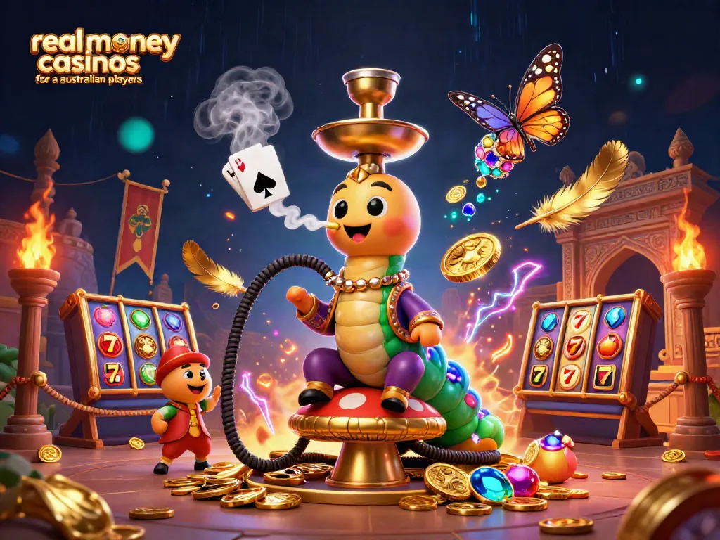 Experience exciting gameplay at real money casinos for australian players with vibrant 3D characters and game elements.