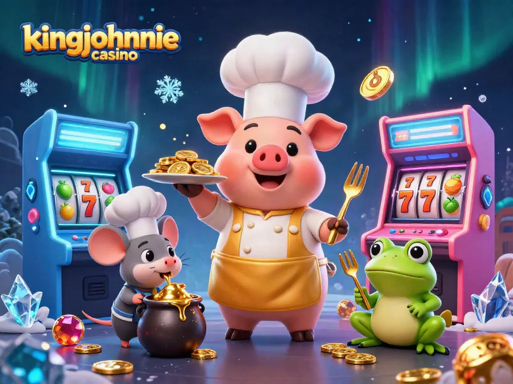 Experience the thrill of kingjohnnie casino with vibrant gaming elements and lively characters.