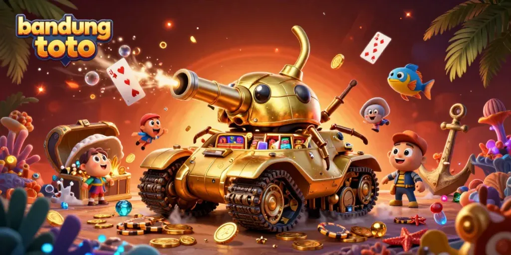 Engage with bandung toto's vibrant casino experience encapsulated in a magical beetle tank.