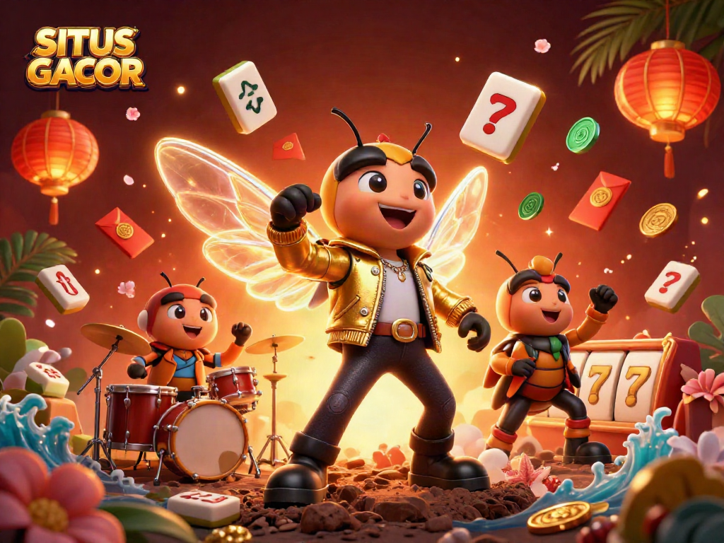 Spin to win at SITUS GACOR with a vibrant 3D casino scene full of rich game elements.